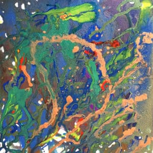Kunstwerk: Abstraktes Farbexperiment