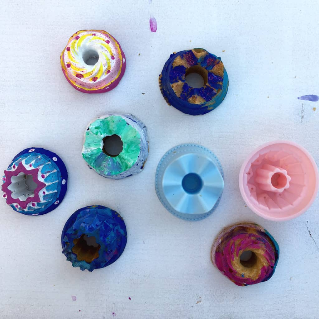 Kleine Salzteig-Kuchen